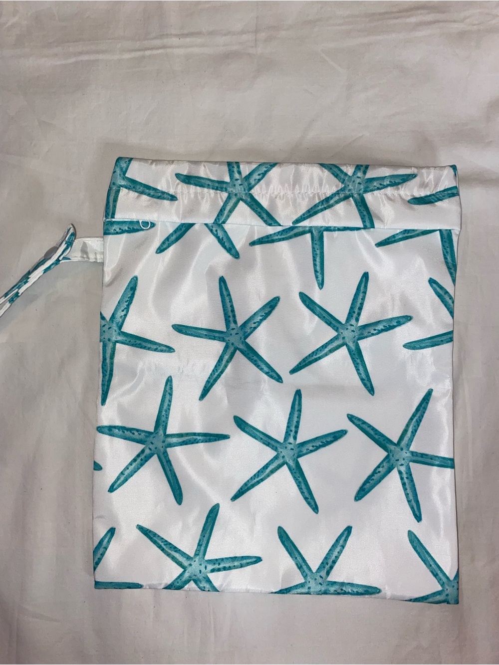 Turquoise Starfish Zippered Pouch